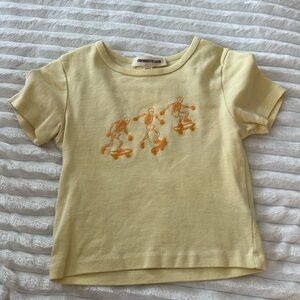 Skating skeleton crop top